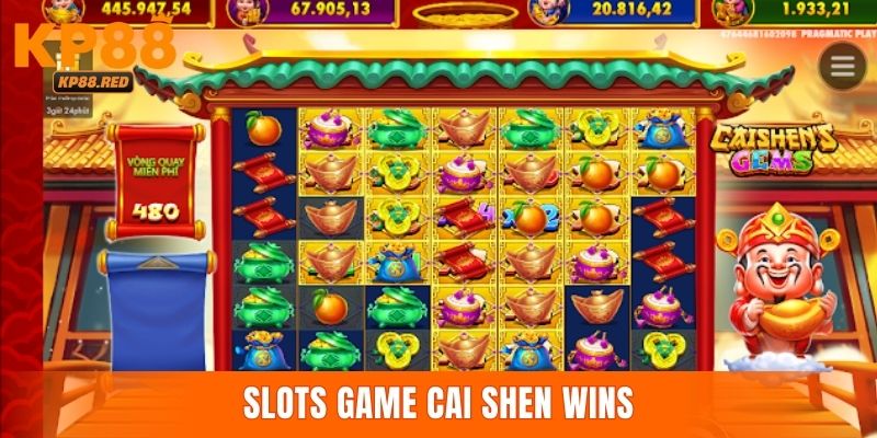 Người chơi có thể trải nghiệm siêu phẩm slots Cai Shen Wins KP88