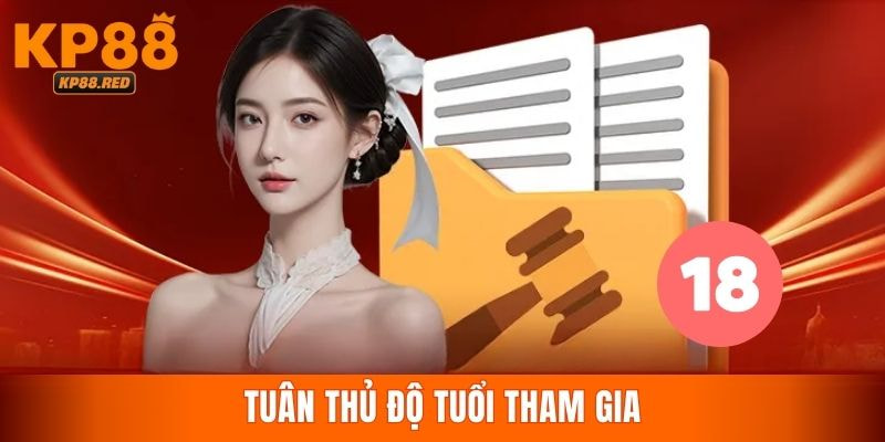 Người chơi đảm bảo độ tuổi hợp lệ khi tham gia KP88 giải trí